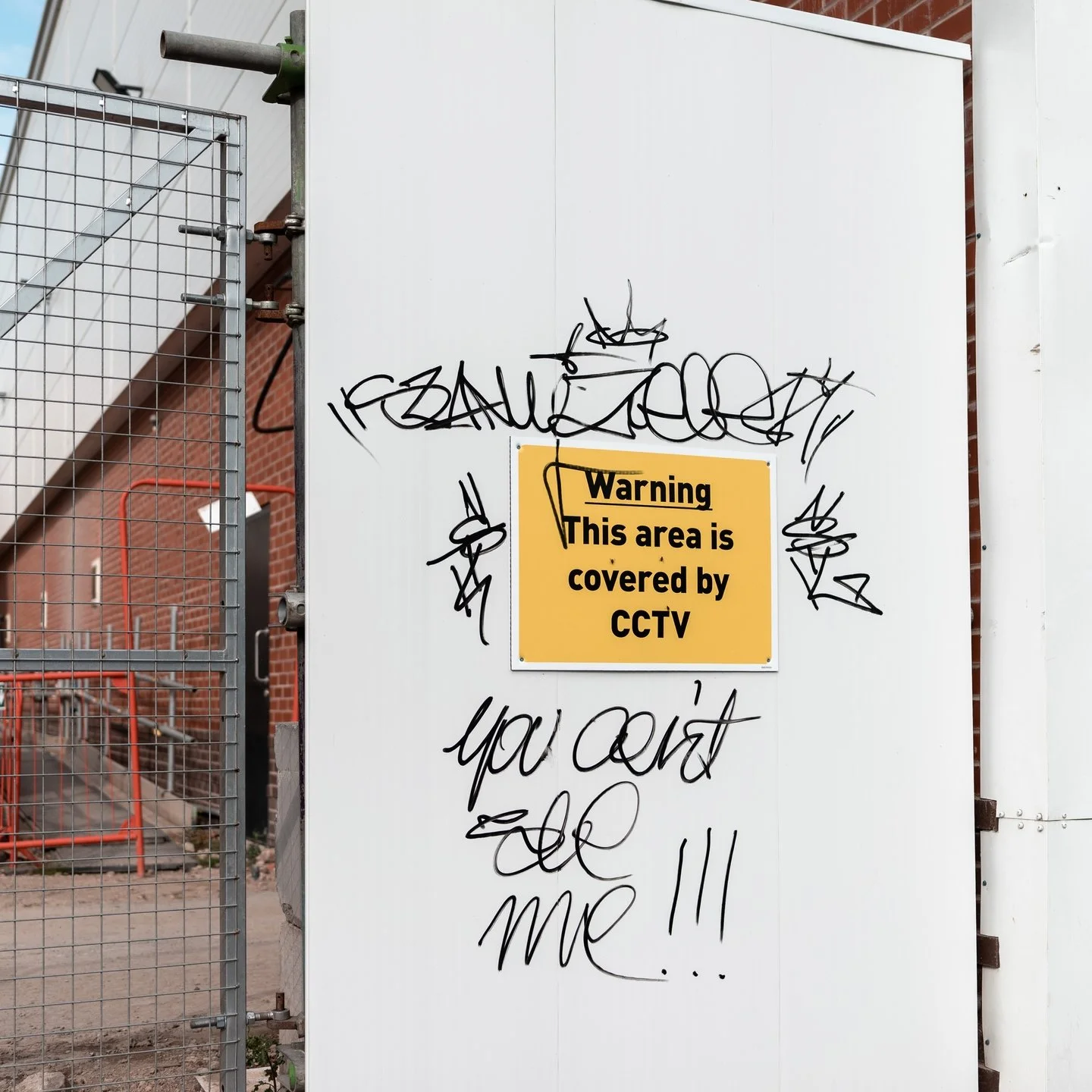 Construction projects linger, bearing their warnings. How ironic.