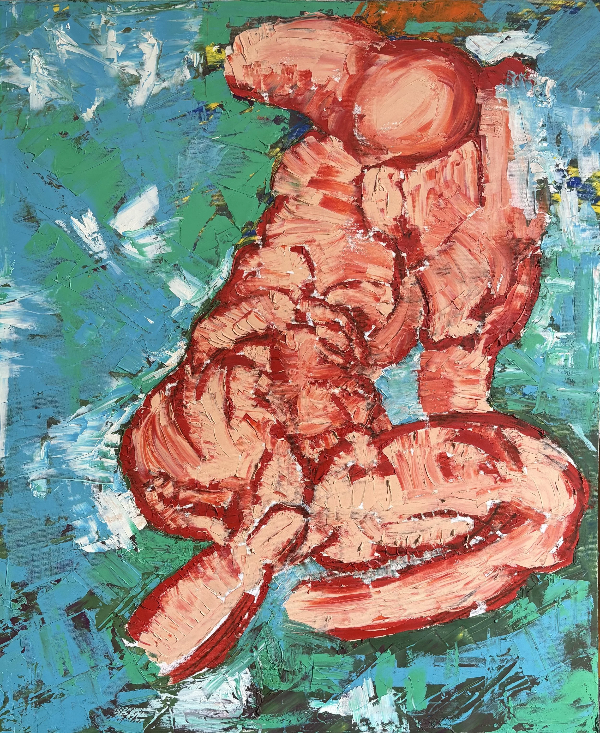 "Movement" , Öl auf Leinwand, 120x100cm