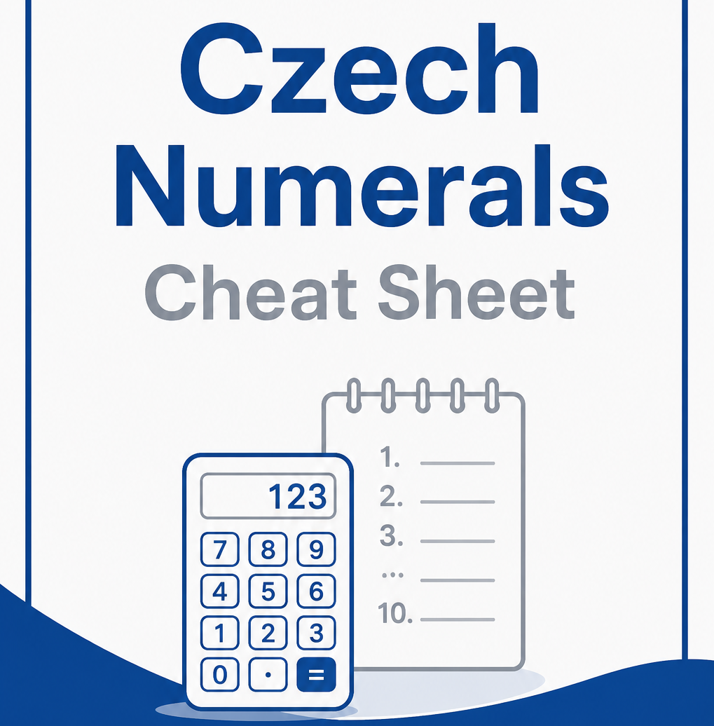 Czech Numerals Cheat Sheet
