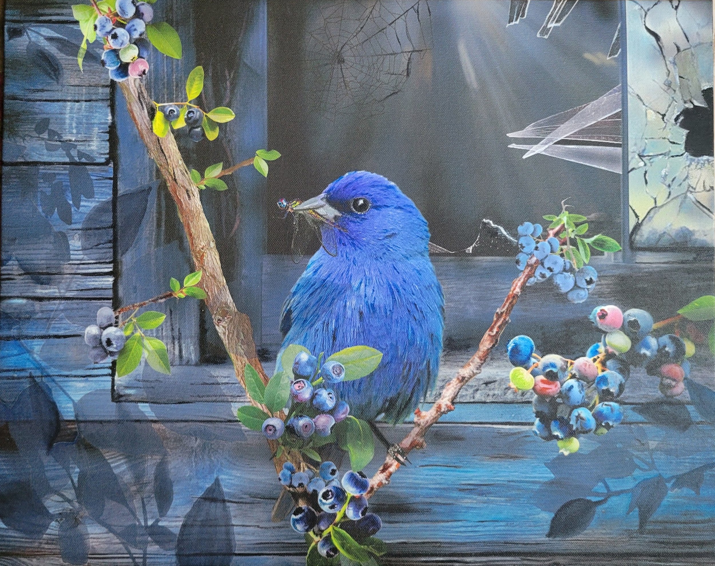 A Moment in Blue-
Mixed Media on Canvas -
20 X 16 - Available
