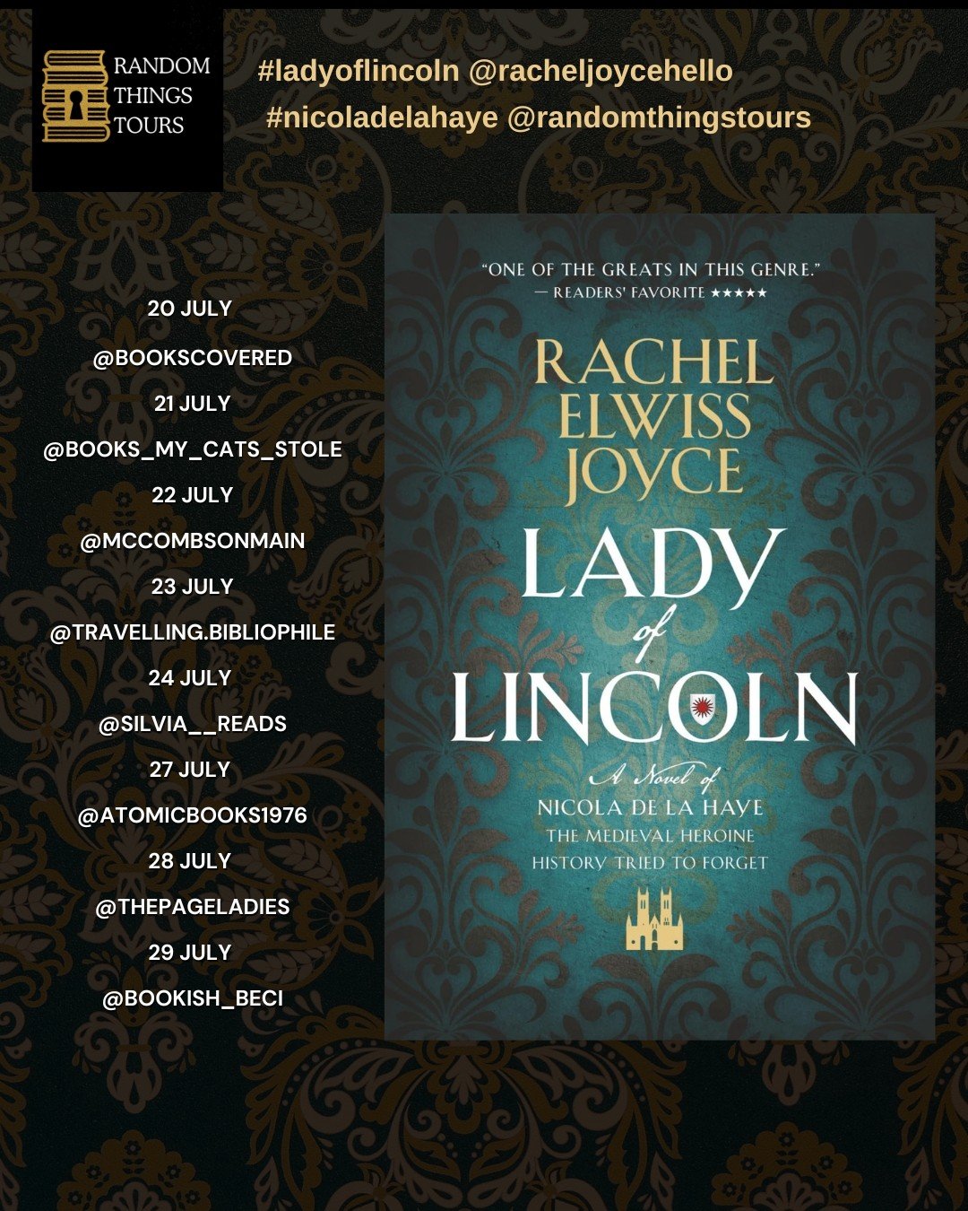 Book Tour for Lady of Lincoln!