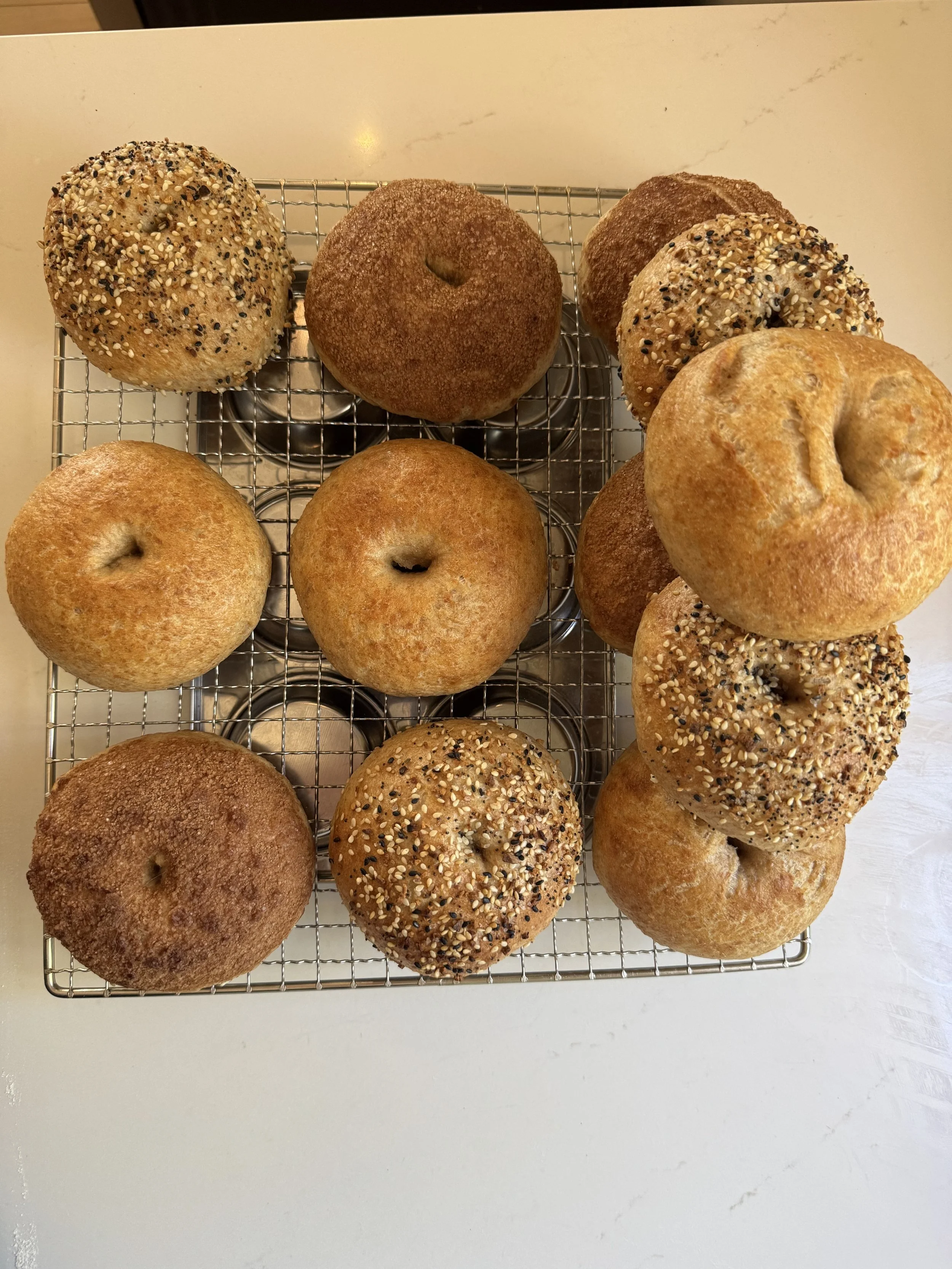 Spelt Sourdough Bagels