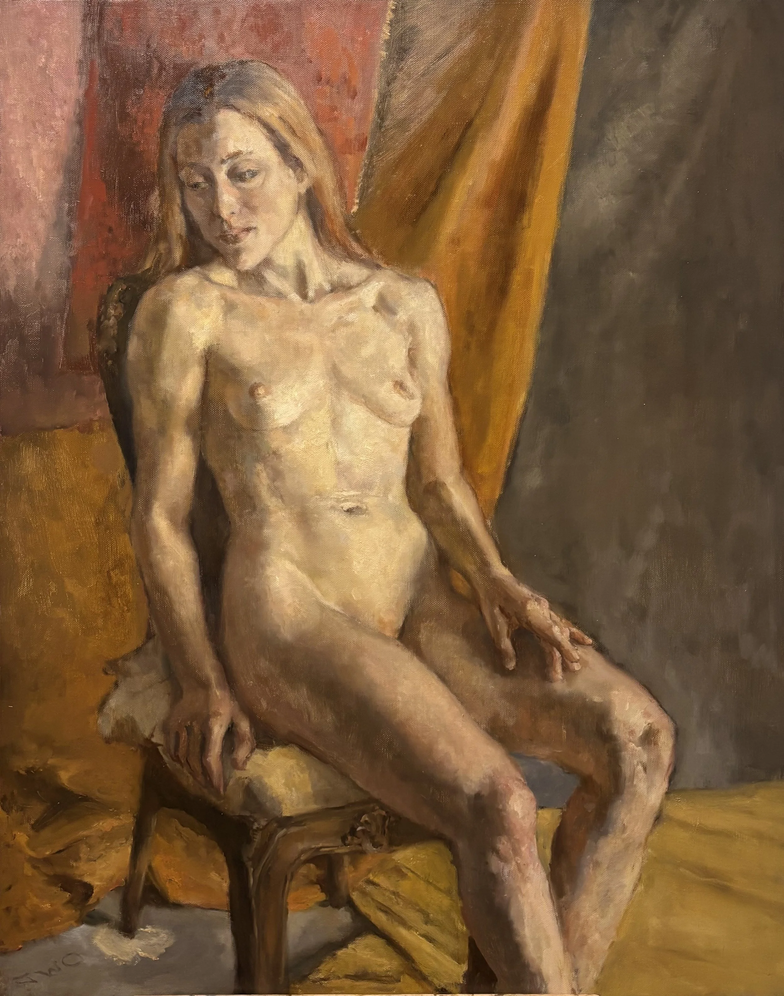 Alva, 100x80cm, oil on oil primed linen, 2025