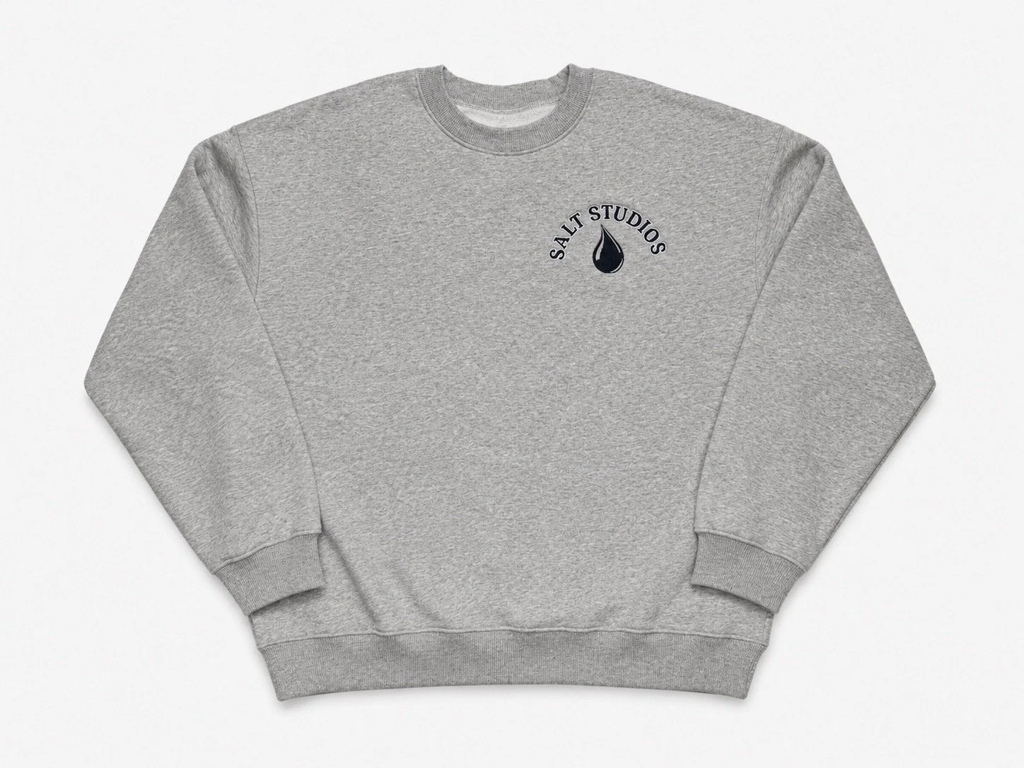 Salt x Hype & Vice Oversized Crew - Heather Grey