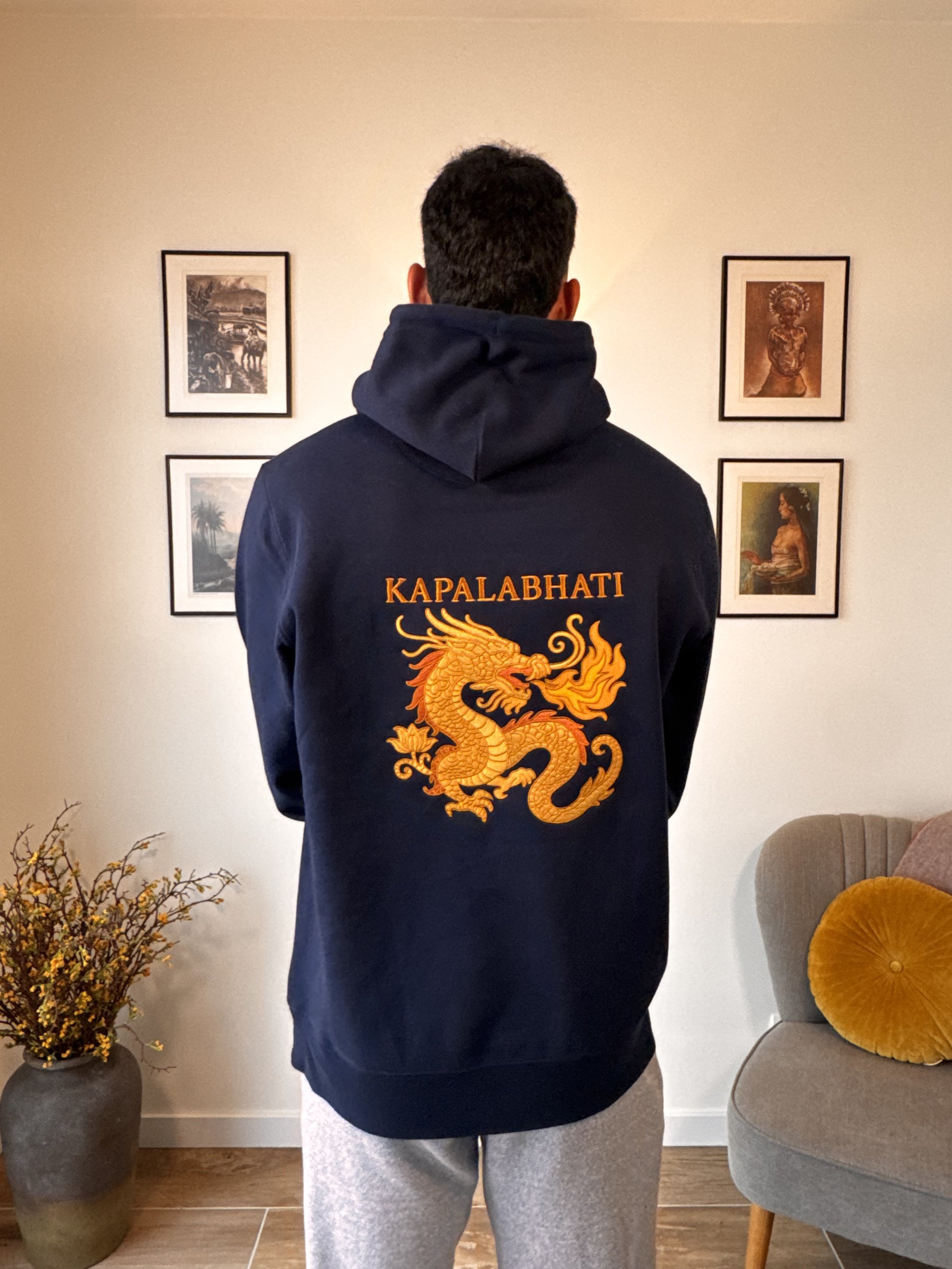 Kapalabhati Hoodie - Embroidered