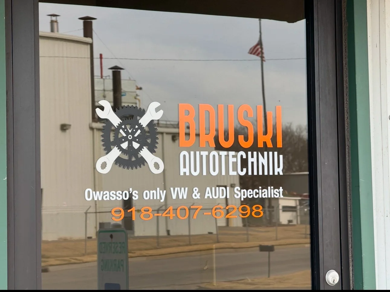 Window graphics for auto repair