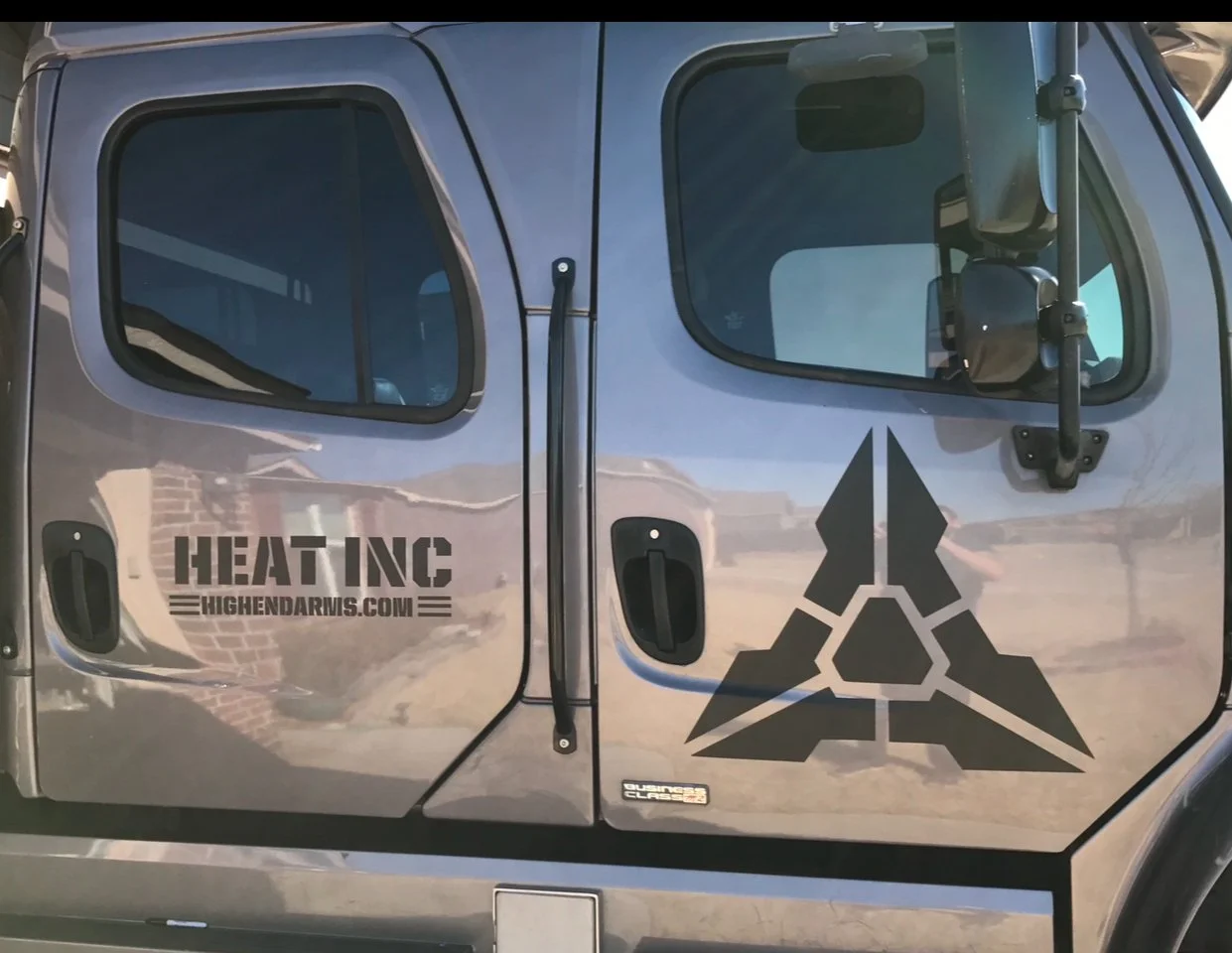 Commercial vehicle marketing graphics and decals
