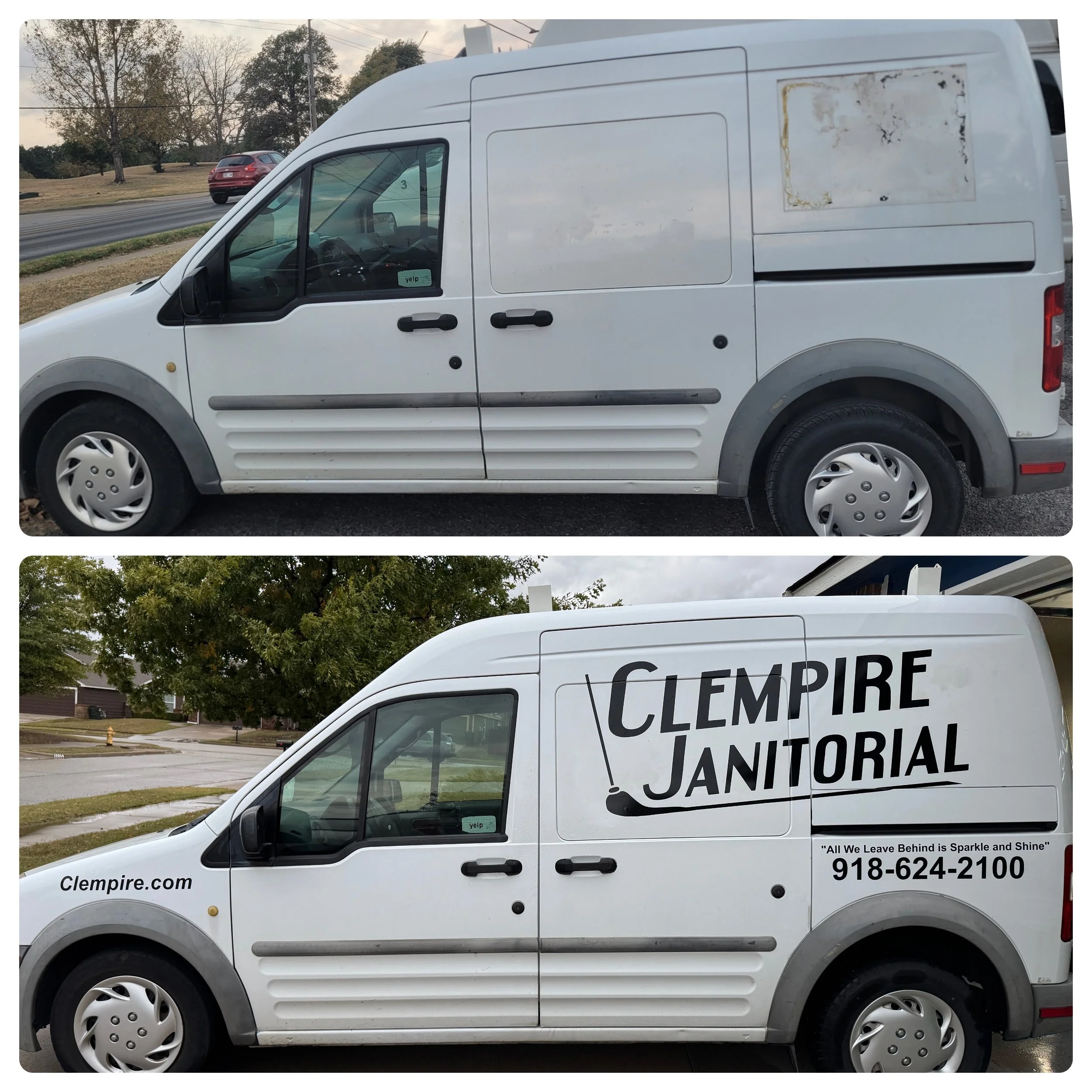 Commercial vehicle marketing graphics and decals