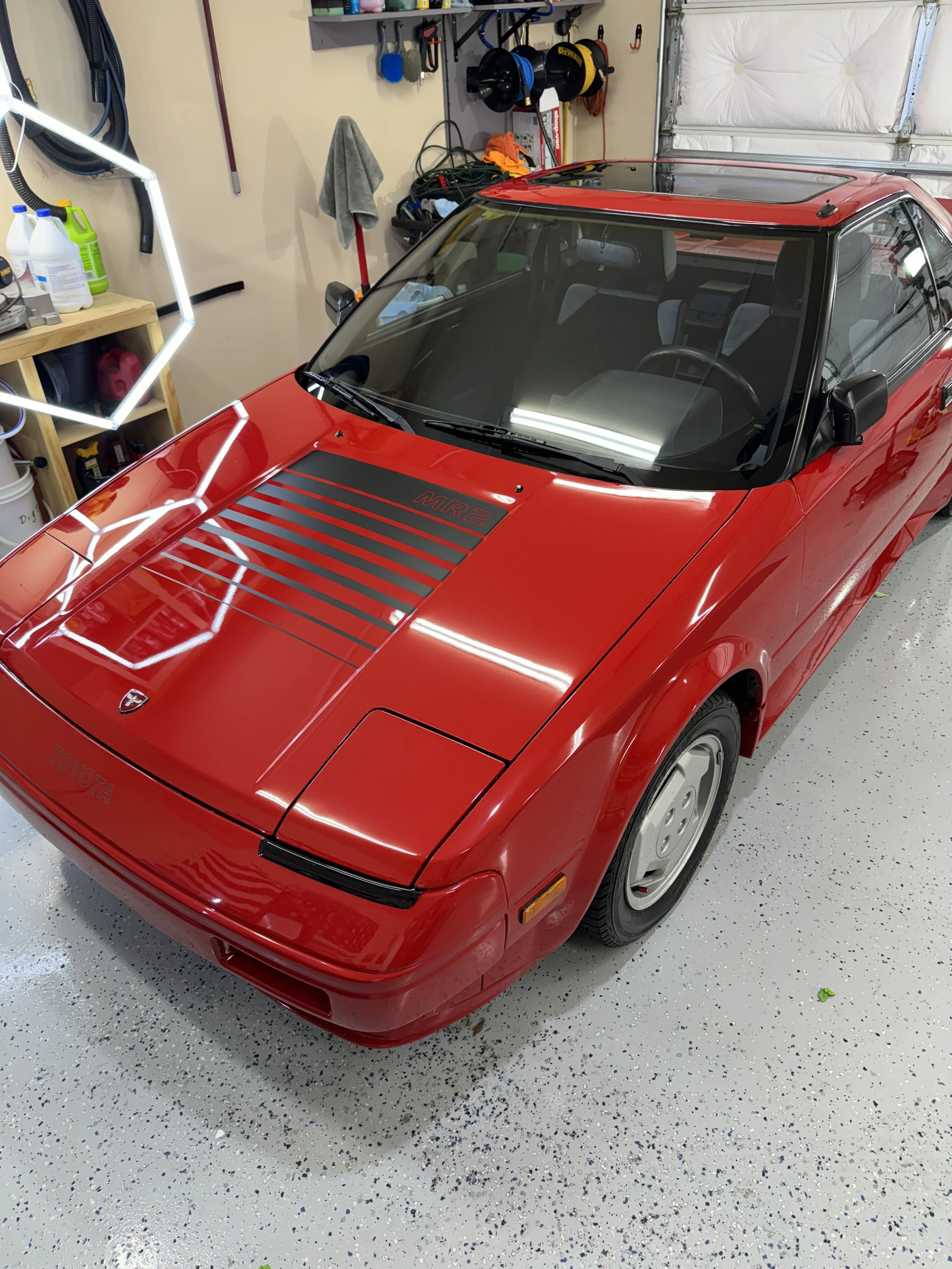 Replacement of MR2 Hood decal