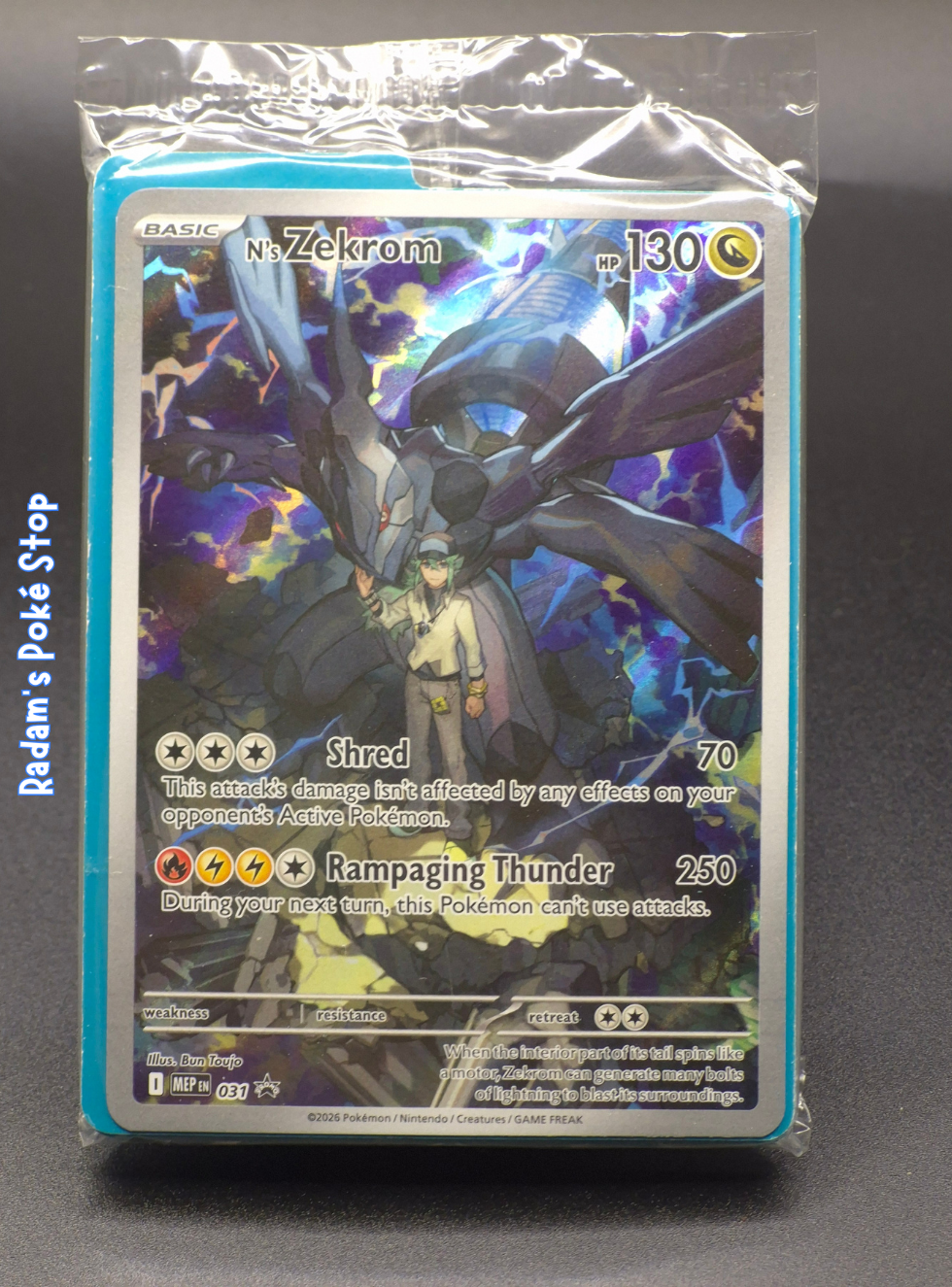 N's Zekrom #MEP031 Ascended Heroes ETB Promo Sealed