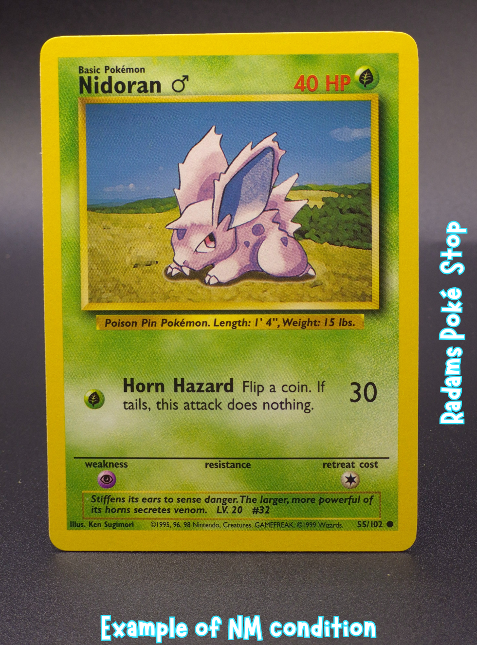 Nidoran ♂  #55 common Base Set