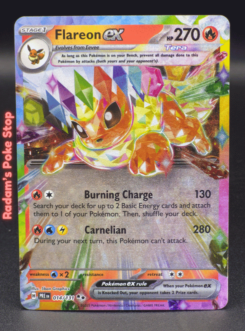Flareon ex #014 Prismatic Evolutions DR