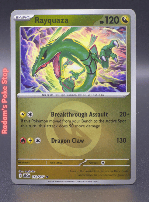 Rayquaza Reverse Holo #153 Ascended Heroes