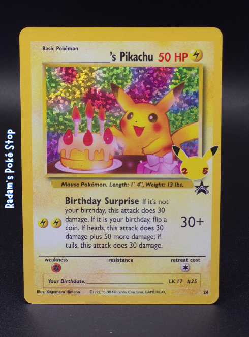 Birthday Pikachy #24 25th Celebrations