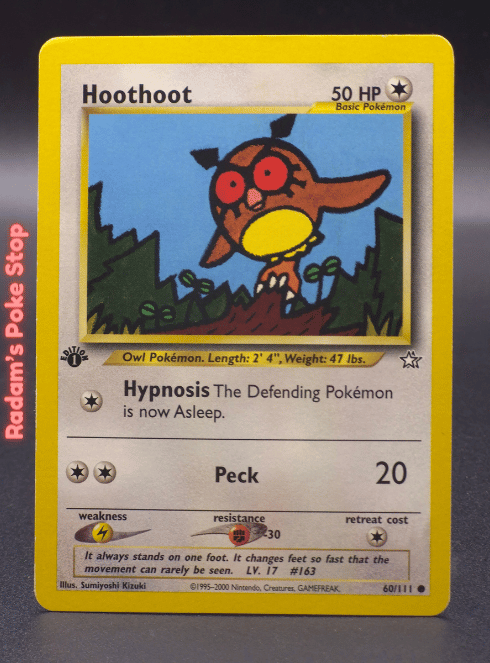 1st edition Hoothoot #60 Neo Genesis