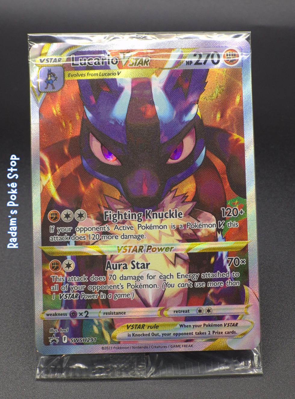 Lucario Vstar #SWSH291 Crown Zenith ETB Promo Sealed
