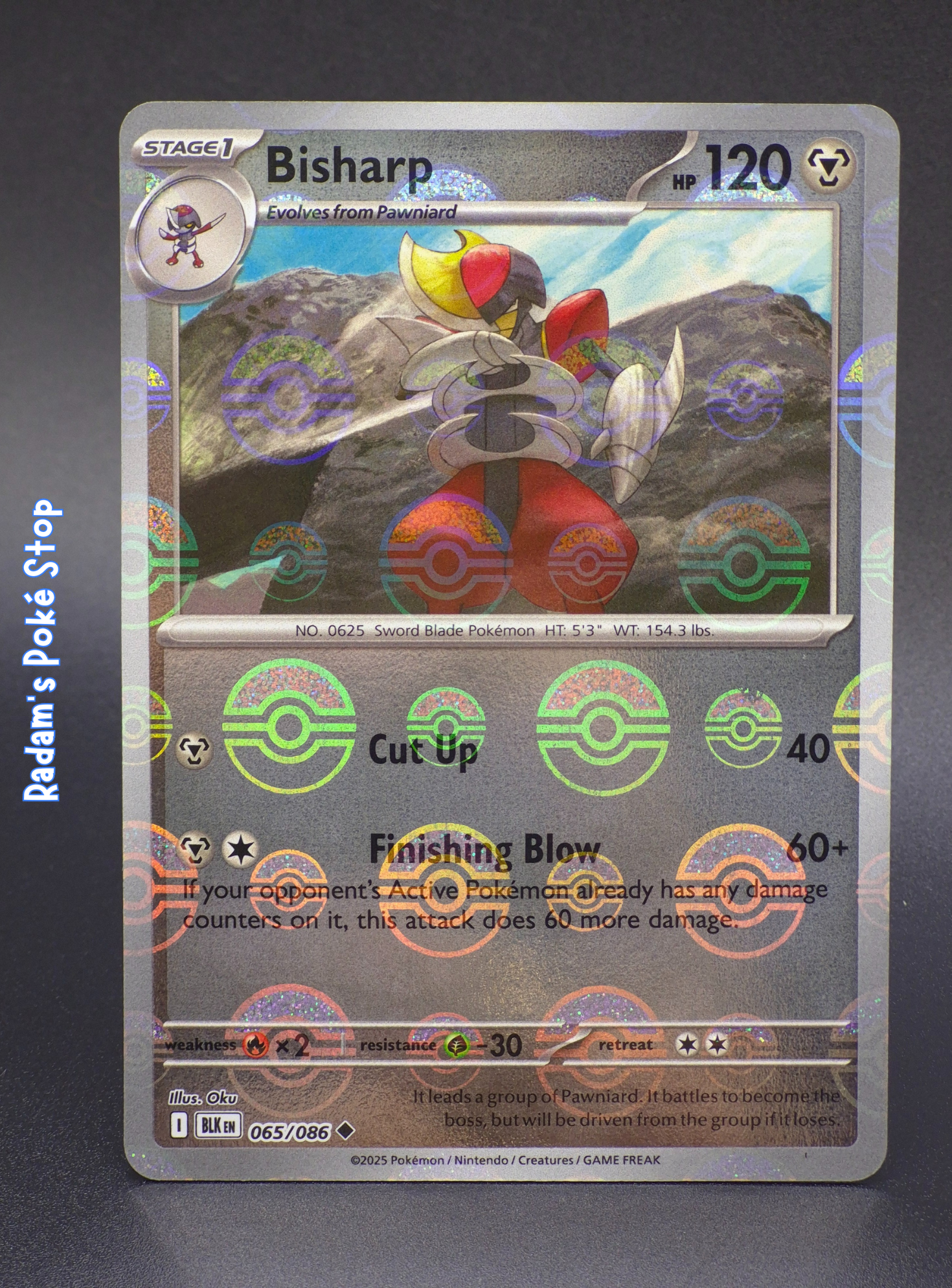 Bisharp #65 Black Bolt Poké Ball