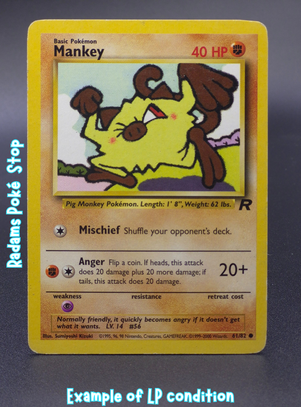 Mankey #61 common Team Rocket