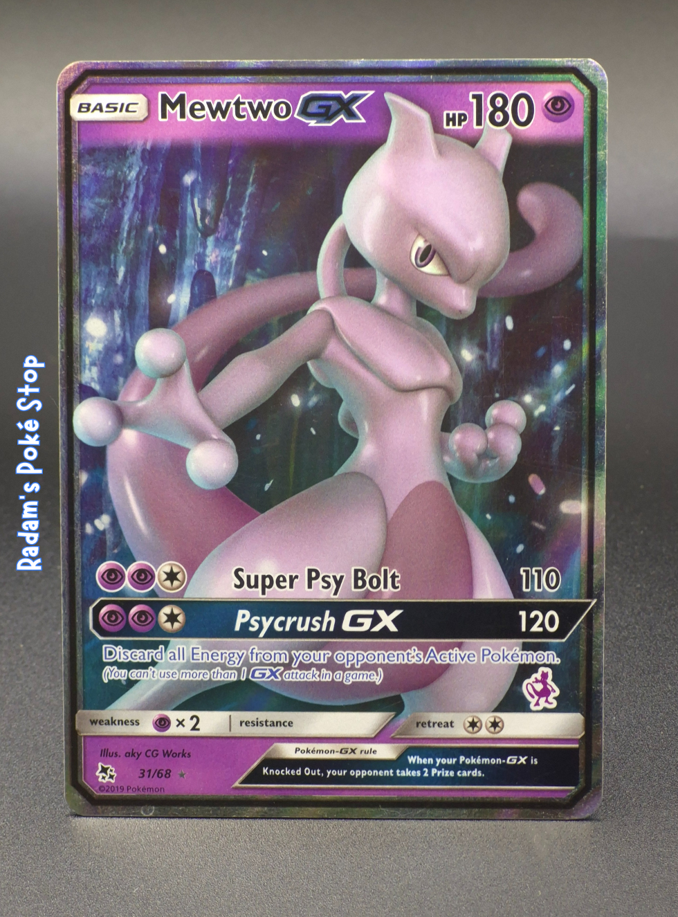 Mewtwo GX #31 Promo Battle Academy / Hidden Fates