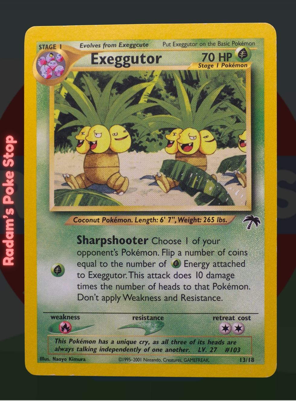 Exeggutor 13/18 Southern Islands Collection, from the Pokémon TCG