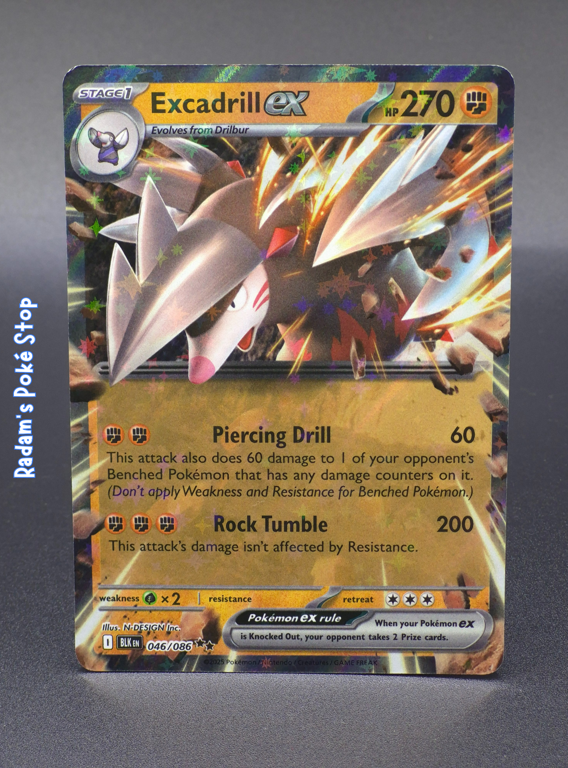 Excadrill ex #46 Black Bolt DR