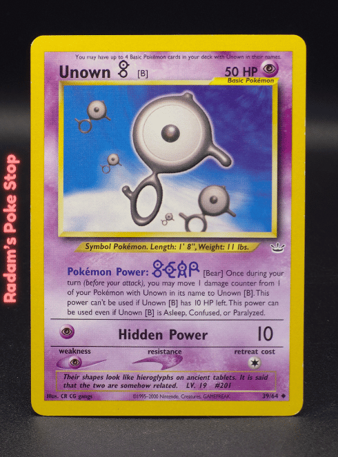 Unown B #39 Neo Revelation