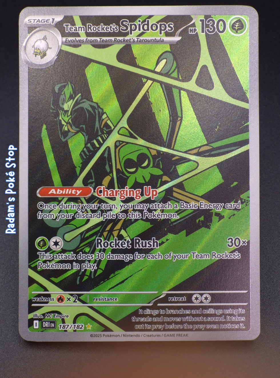 Team Rocket's Spidops #187 IR Destined Rivals