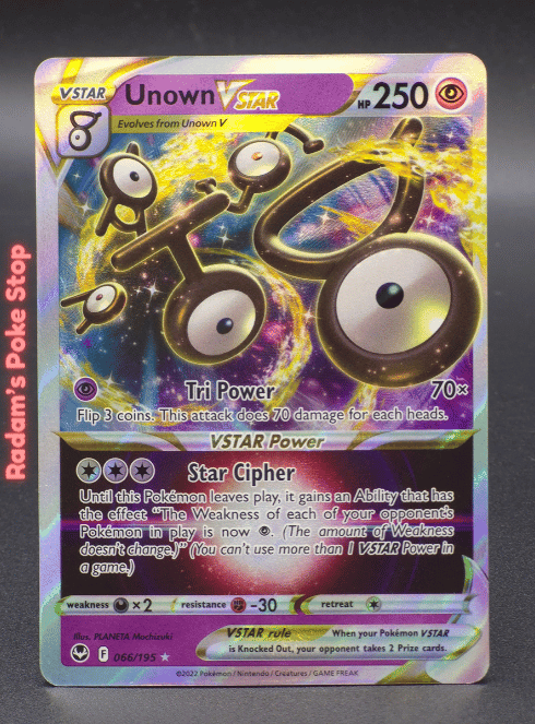 Unown Vstar #066 Silver Tempest UR