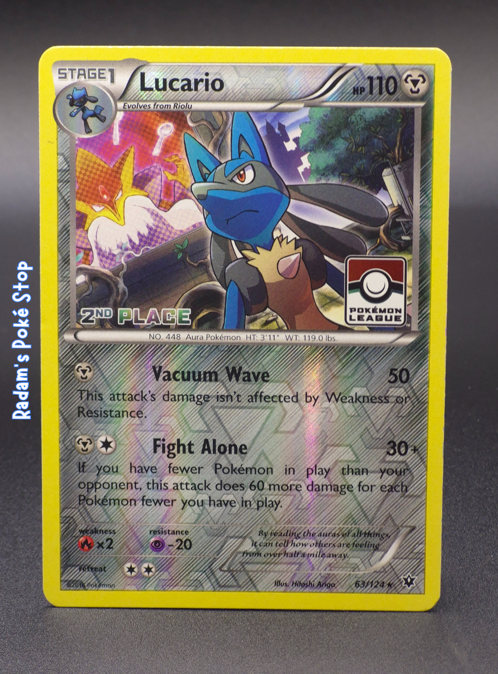 Lucario 2nd Place Pokemon League Promo
