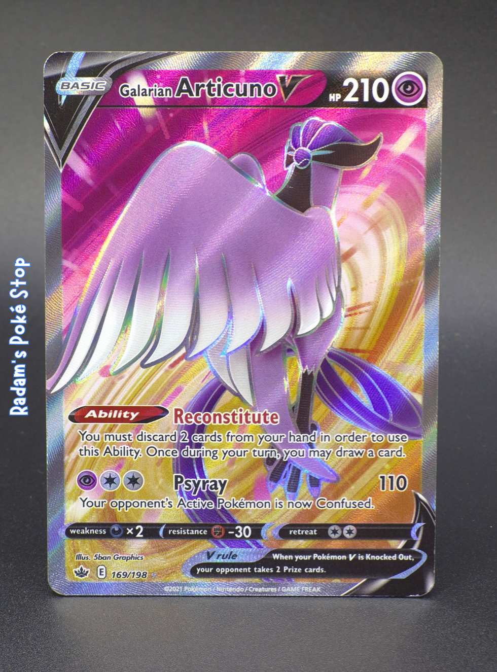 Galarian Articuno #169 Chilling Reign UR