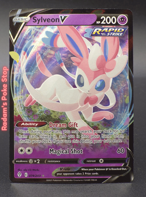 Sylveon V #074 Evolving Skies UR