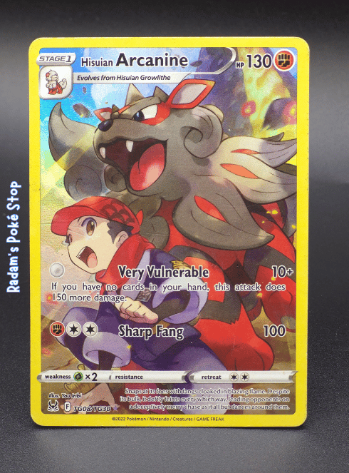 Hisuian Arcanine #TG08 Lost Origins Trainer Gallery