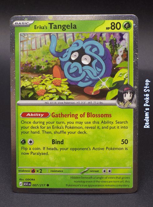 Erika's Tangela #007 Promo Cosmos Holo Ascended Heroes