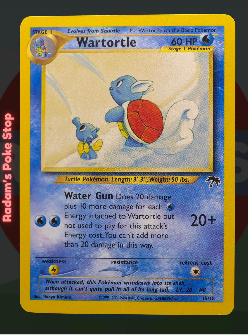 Wortortle 15/18 Southern Islands Collection, from the Pokémon TCG