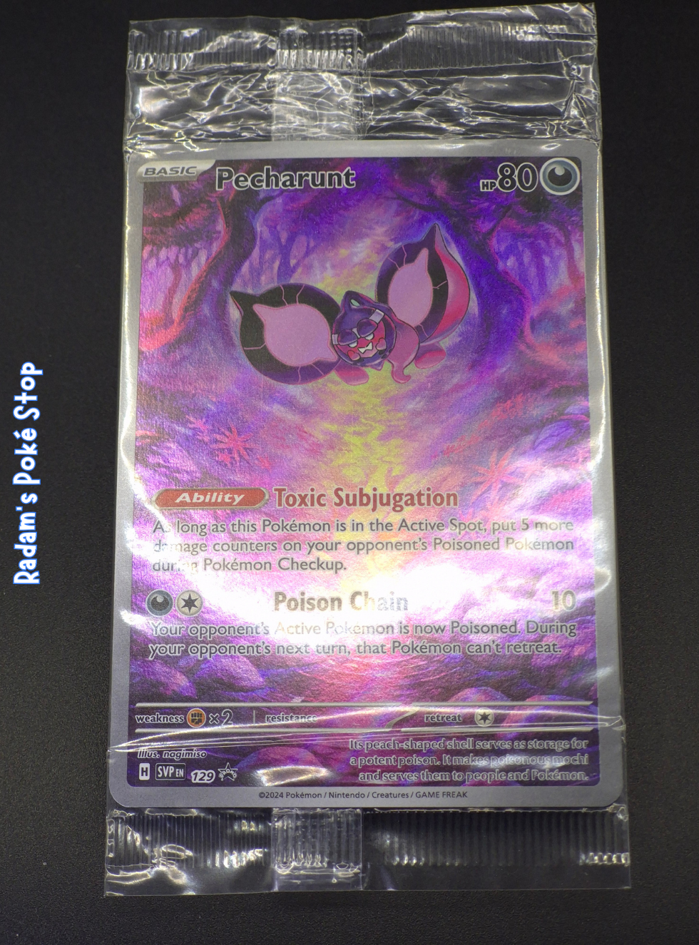 Pecharunt #SVP129 Shrouded Fable ETB Promo