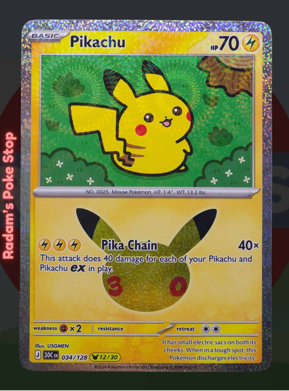 Pikachu 12/30 034/128