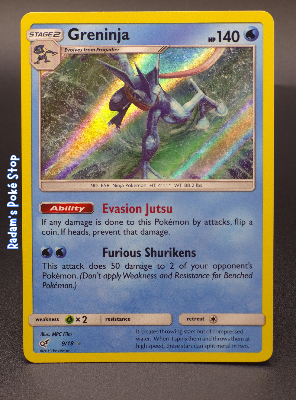 Greninja #9 Detective Pikachu Holo Rare