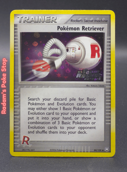 Pokemon Retriever #84 ex Team Rocket Returns, Reverse Holo Stamped