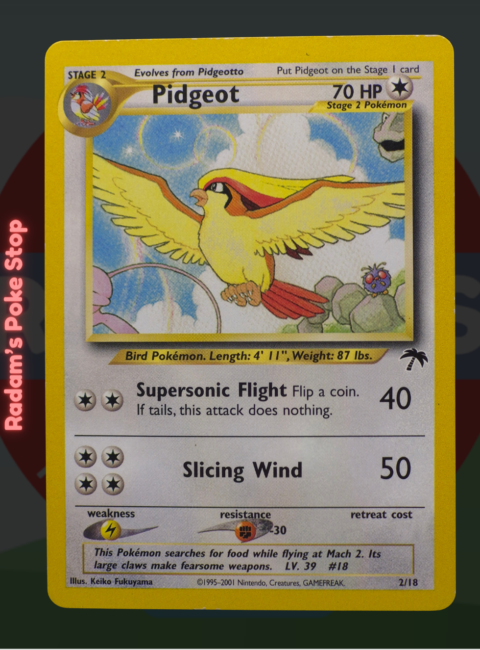 Pidgeot 2/18 Southern Islands Collection, from the Pokémon TCG