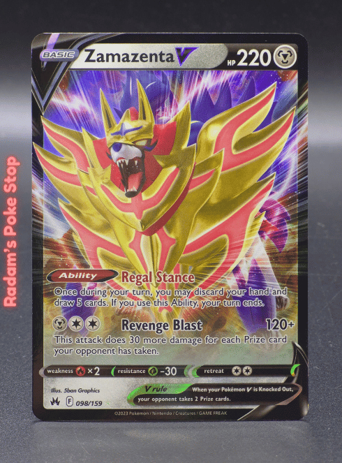 Zamazenta V #098 Crown Zenith UR