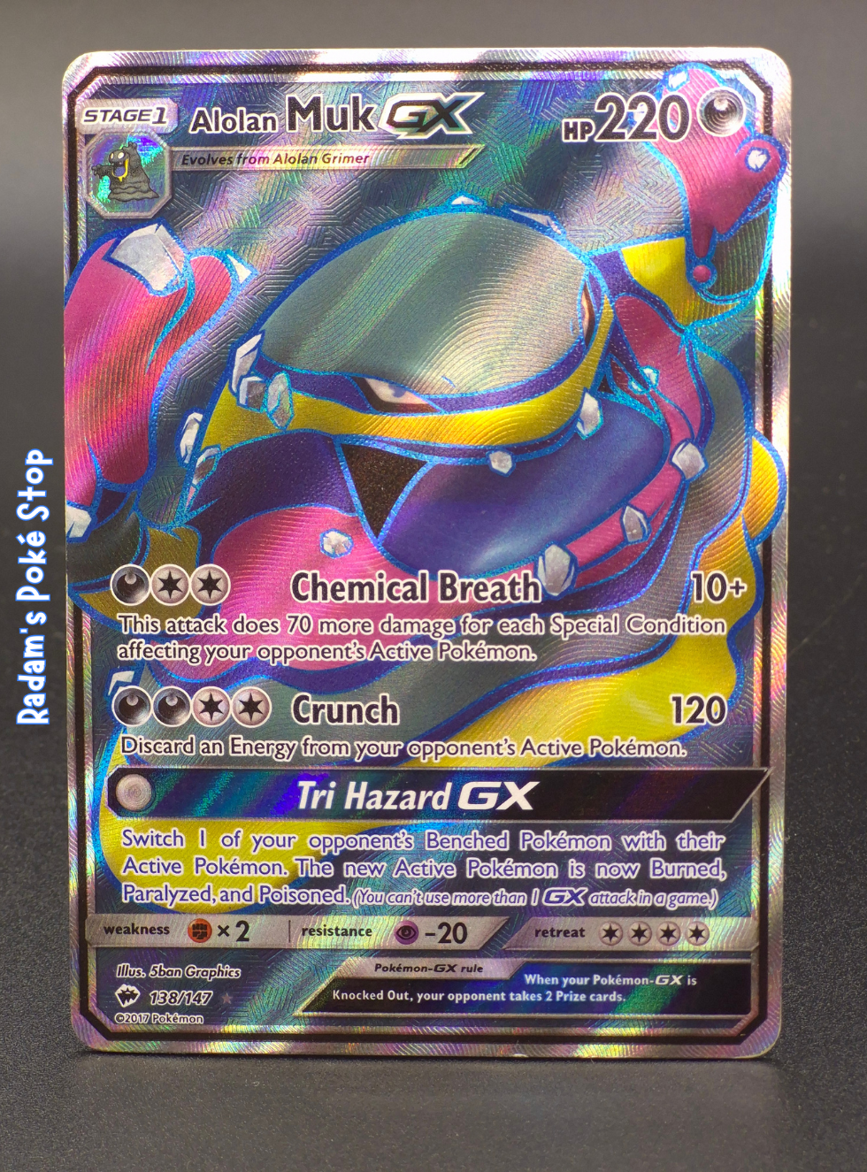 Alolan Muk GX #138 SM Burning Shadows