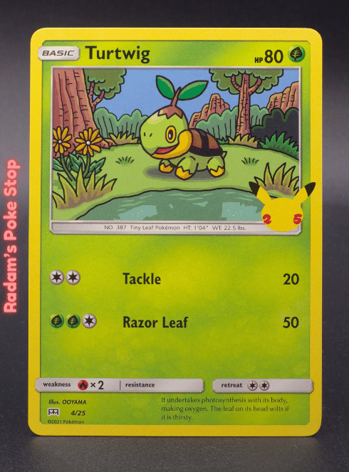 Turtwig Mcdonald's Promo #4 25th Anniversary 2021