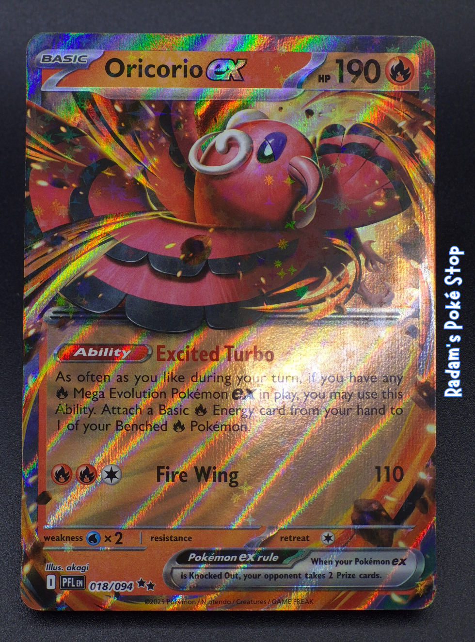 Oricorio ex #18 Phantasmal Flames UR
