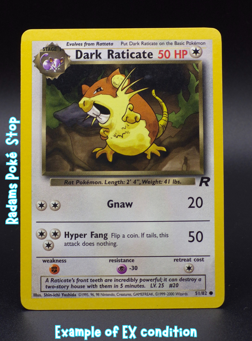 Dark Raticate #51 common Team Rocket