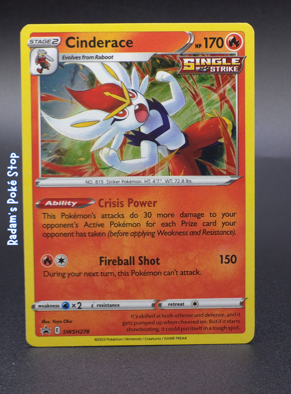 Cinderace #SWSH278 Promo