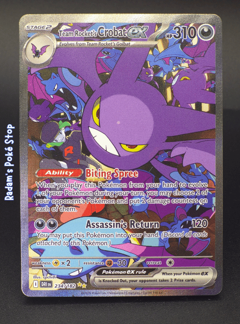 Team Rocket's Crobat ex #234 SIR Destined Rivals