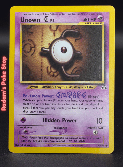 Unown E #67 Neo Discovery