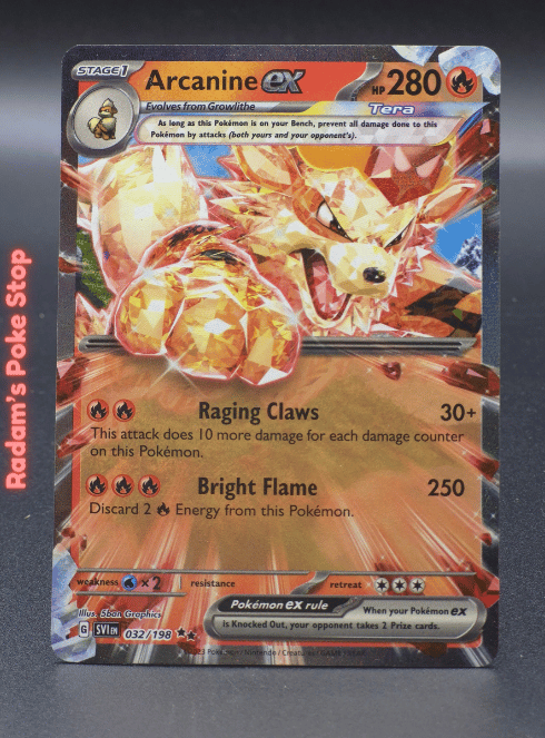 Arcanine ex #032 Scarlet & Violet Base DR