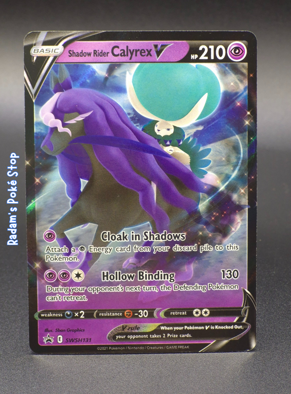 Shadow Rider Calyrex V #SWSH131 Black Star Promo