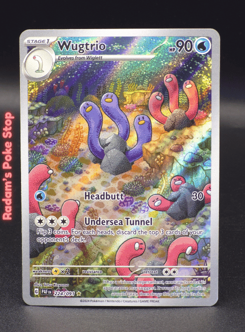Wugtrio #224 Paldean Fates,  IR